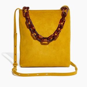 Madewell Slim String Bag in Suede